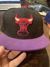 Chicago Bulls - Windy City New Era - Snapback Hat -Purple Brim Hardwood Classics