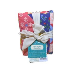 The Pioneer Woman Starlight Patchwork 2 Standard Pillow Shams Embroidered NEW