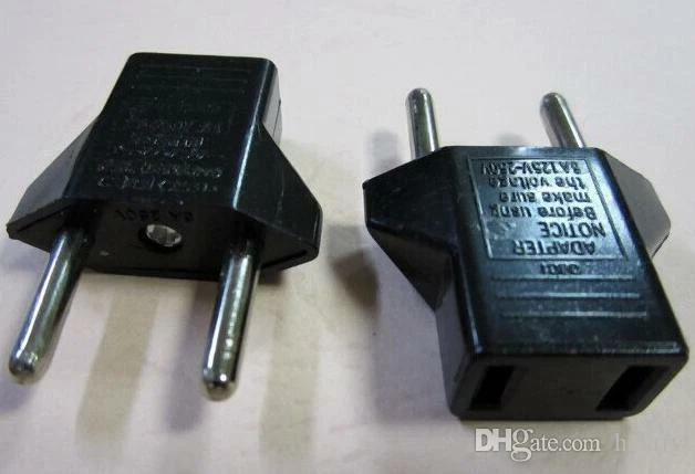 Adaptateur Secteur Prise Americaine US USA vers France Europe EU Eur FR voyage - Photo 2/3