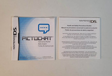 Pictochat Nintendo DS Manual and Precautions Booklet