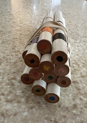 Vintage SNOOPY Mini Pencil Set of 12 Colored Pencils Japan | eBay