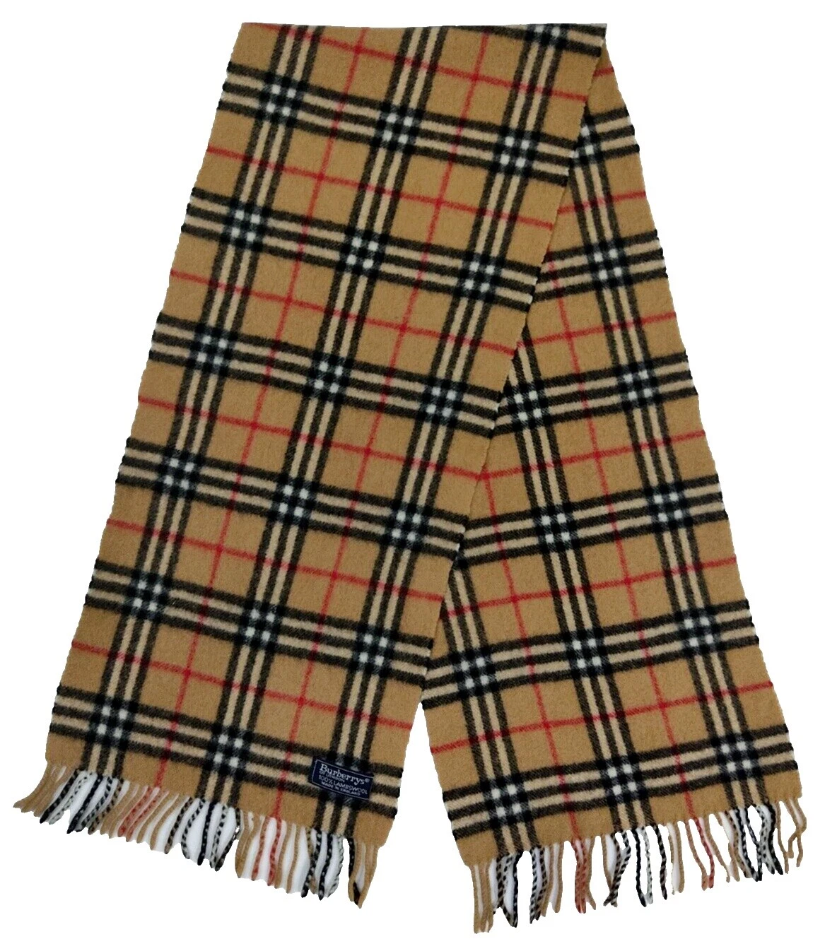 Bufandas Burberry 100% lana de cordero para hombres