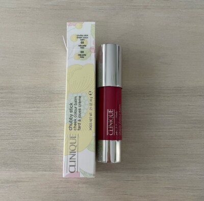 Clinique Chubby Stick Cheek Colour Balm in Roly Poly Rosy .21 oz Full Size - NIB