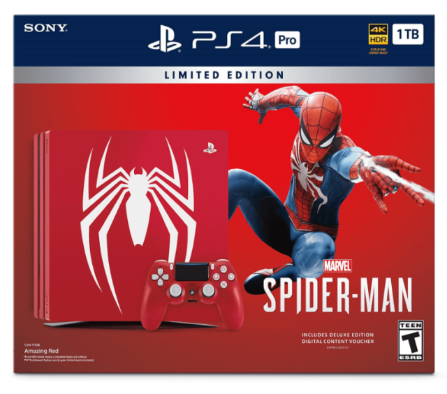 ps4 with spiderman