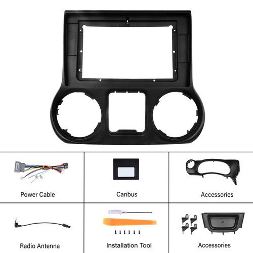 DAB+ 64GB 10" Android Autoradio Für Jeep Wrangler JK 11-18 CarPlay GPS Navi RDS - Bild 10 von 14