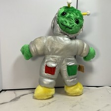VTG Space Martian Kuddle Me Toys 13 Inch Silver Space Suit With Antennas
