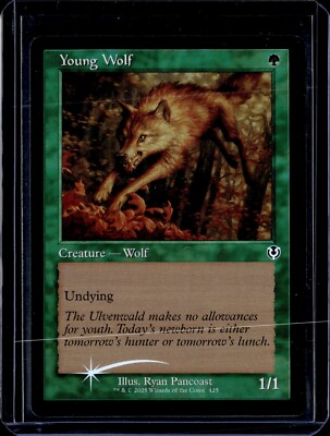 Young Wolf - 425 - Foil - INR - NM - MTG Magic the Gathering