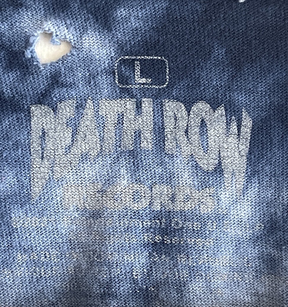 FILA T shirt grafica Death Row Records da uomo blu Tye Dye taglia large