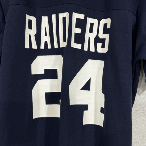 Vintage Raiders Jersey Size Medium 24 Medalist Industries Made In USA - Picture 3 of 7