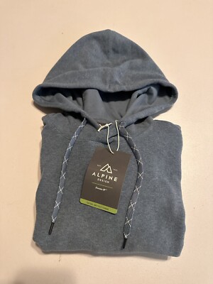 Alpine Design Men's Wanderful Hoodie Size Medium Blue Heather