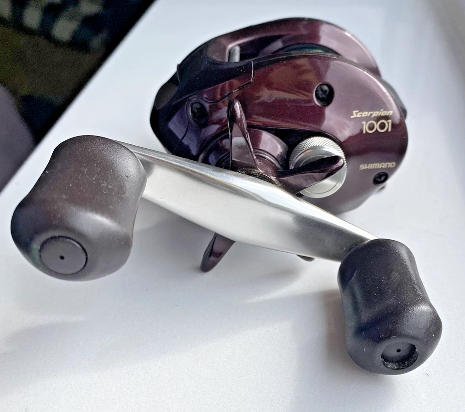 Shimano Scorpion 1001 4x4 SVS Baitcastrolle Linkshand Angelrolle JAPAN - Bild 4 von 4