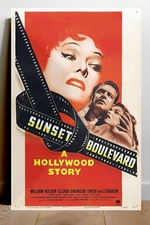 Sunset Blvd: Gloria Swanson Premium Gloss 24x36 inch Poster | Classic Film Vinta