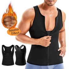 Fajas Para Hombres Reductora Men Sauna Shapewear Sweat Vest Fat Burner Tank Top