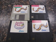 Lot of 4 Vintage Zoltrix Audio Plus 3200 Software 3.5" Disks - MA3