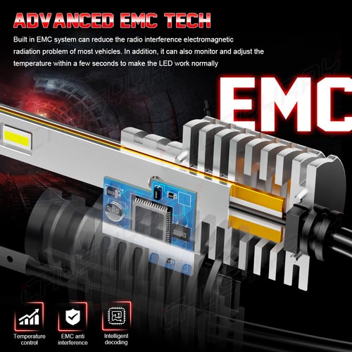 Für Honda Civic EP3 2004-2005 2x H1 LED Scheinwerfer Glühbirnen Kit Xenon weiß 6000K - Bild 4 von 11