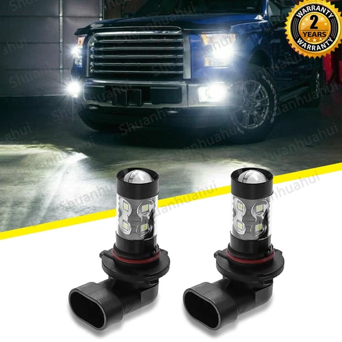 For Ford F150 F250 F350 Super Duty White LED Fog Driving Lights Bulbs 2x - Picture 1 of 10