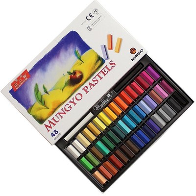64 Pastels Tendres Carrés Mungyo - Non Toxiques - Couleurs Vives Et Assorties Pour Artistes Et Débutants