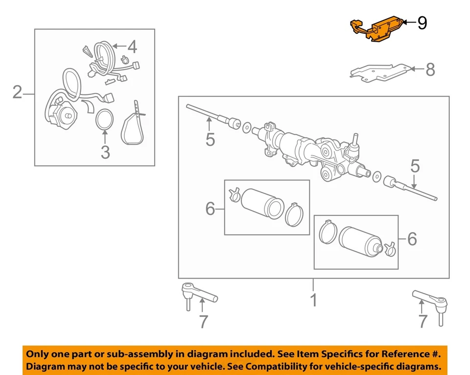 Used Power Steering Control Module fits: 2008 Chevrolet Tahoe Steering RH engine Foto 3 de 4