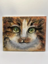 Ginger Cat, Oil Painting, Canvas, Handmade Art, Cats 