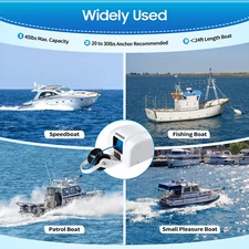 45LBS Saltwater Boat Electric Anchor Winch Marine Free Fall w/ Wireless Remote