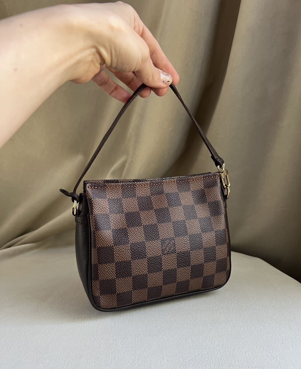 Louis Vuitton Trousse Make Up Bag Damier Brown 75951259