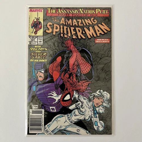 Amazing Spider-Man #321, FN+ Paladin and Silver Sable