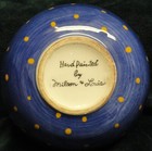 Hand Painted SLEEPING CAT Ceramic Bowl by MILSON & LOUIS 4" diam. x 2" tall — photo 3