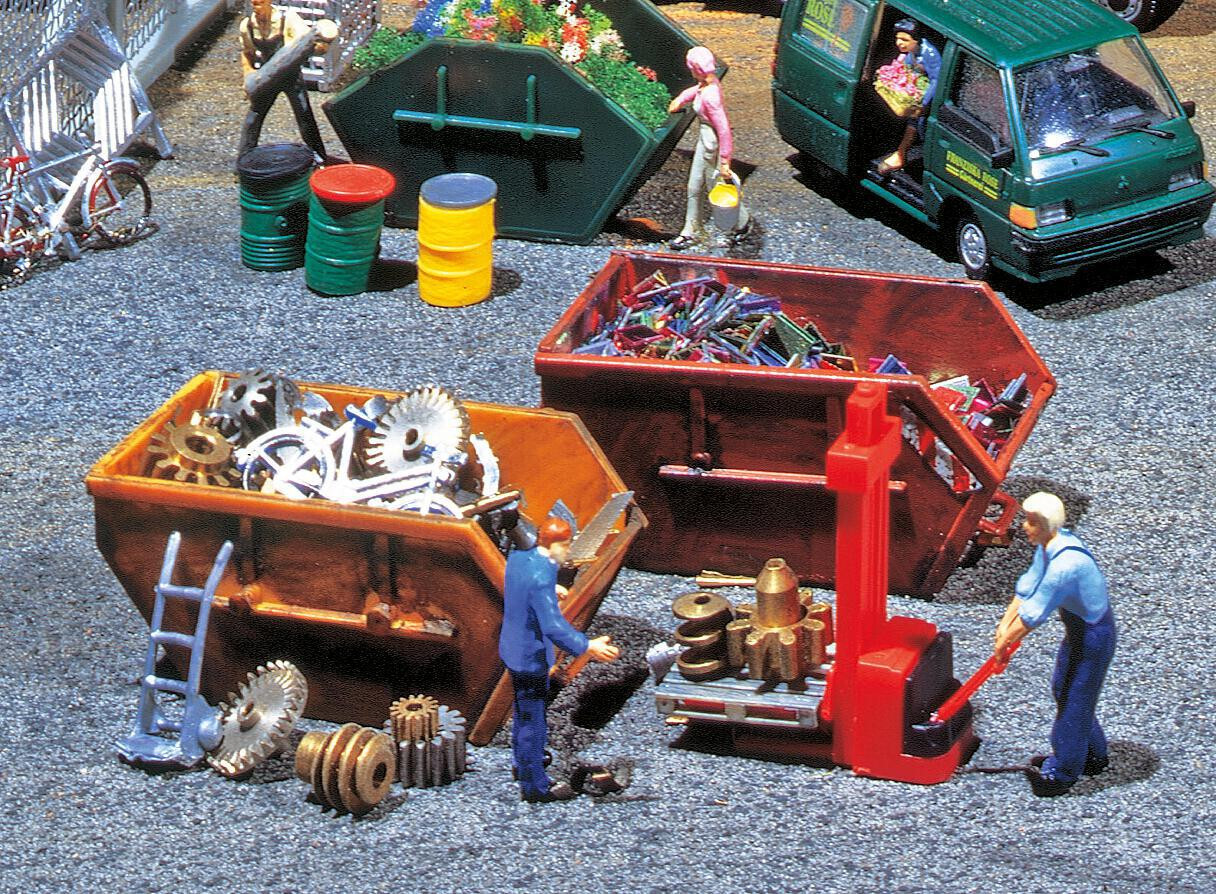 Brand New Faller Gauge H0 1:87 2 Tipper Trucks (Unloaded) Article: 180908