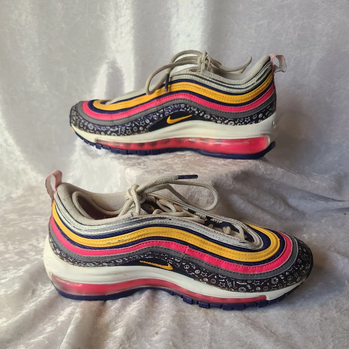 Verbonden Vervloekt Cusco Nike Air Max 97 GS Back to School Regency Purple Orange White CI9929-500  4.5Y | eBay