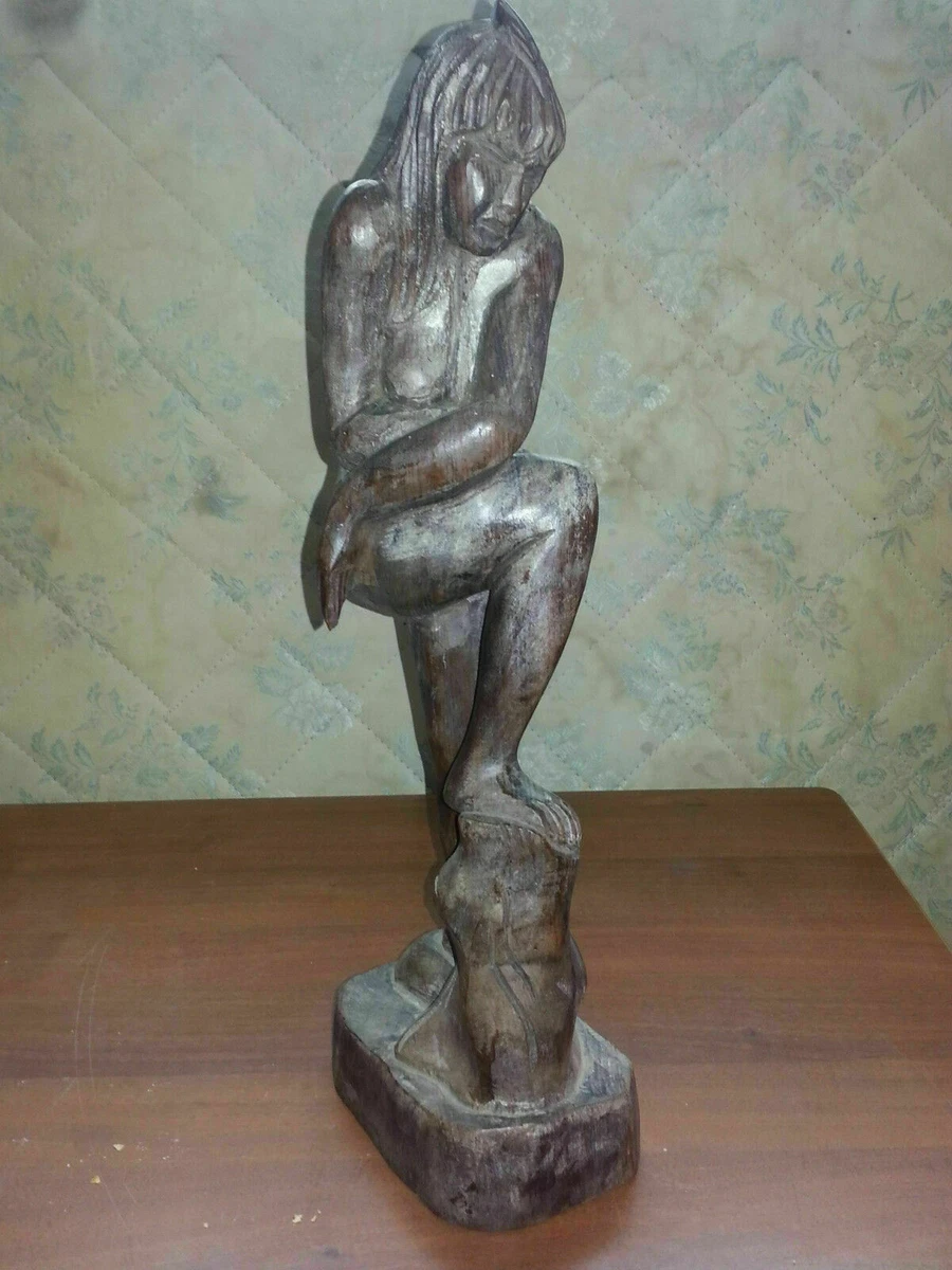 Statua in legno manifattura artigianale brasile donna nuda brasiliana | eBay