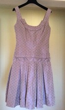 New Authentic Carolina Herrera Lavender Silk Dress  6     $2290