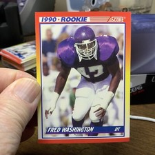 1990 Score Fred Washington #625 Football Card