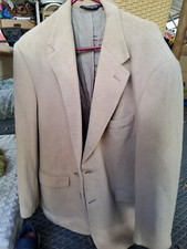 Evan Picone Men's XL TAN Camel Hair Blazer Jacket Sport Coat 44L