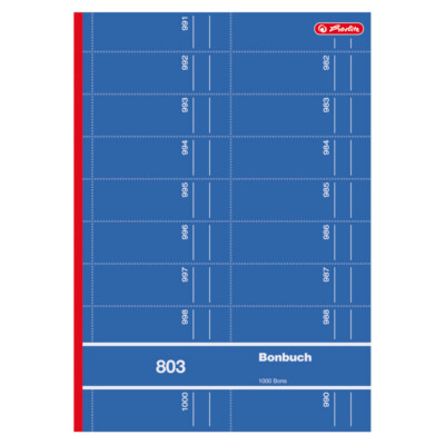 Herlitz Bonbuch 803 / A4 / 1000 Abrisse