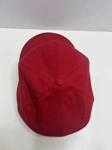 Chicago Bulls Vintage 90s Script Sports Specialties Snapback Hat - 100% Red Wool - Bild 5 von 9