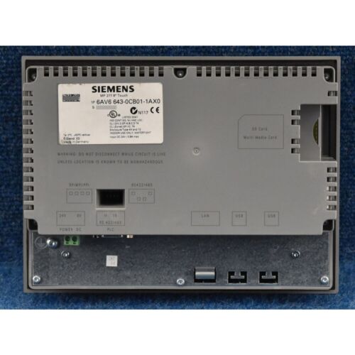 New Siemens 6AV6643-0CB01-1AX0 6AV6 643-0CB01-1AX0 SIMATIC MP 277 8" PANEL - Picture 3 of 7