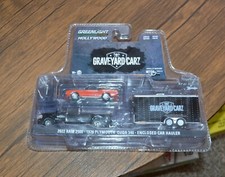 Greenlight Green Machine Graveyard Cars 2022 Ram 2500 1970 Plymouth Cuda 340...