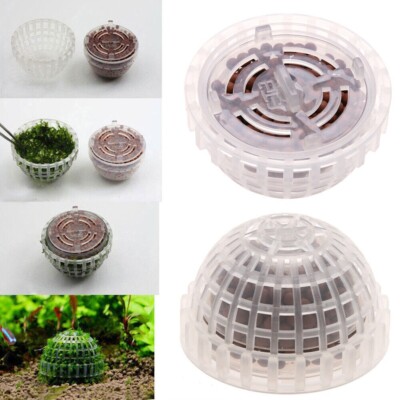 FreeShip US Seller Aquarium Resin Fish Tank Bio Ball -Clear Plastic Moss Ball x2