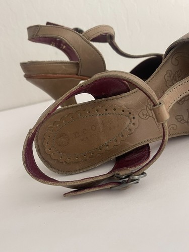 Sandales escarpins Neosens 39/9 talons cuir bout ouvert vert olive bride cheville - Photo 8/11