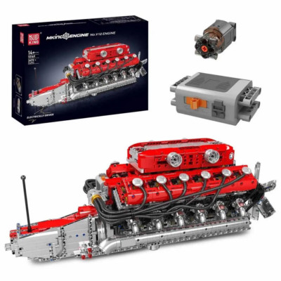 MOULDKING 10169 | V12 Motor mit Getriebe und Antrieb Technic Set NEU & OVP