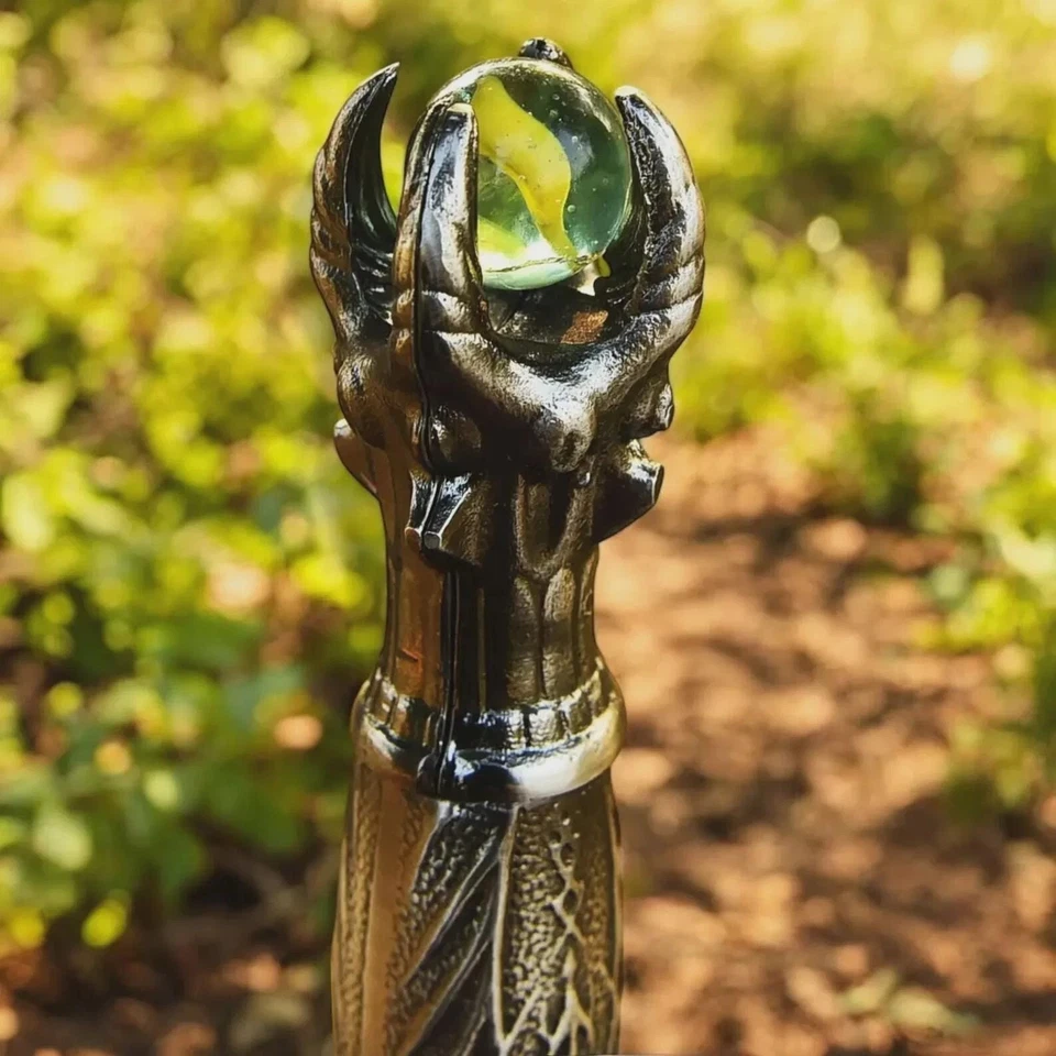 Espada vikinga de acero Damasco hecha a mano espada medieval lista para la batalla con funda Foto 3 de 4