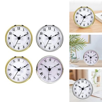 3-1/8 Zoll (80 mm) Uhreneinsatz, Retro Silent Wall Decor Batteriebetrieben, für