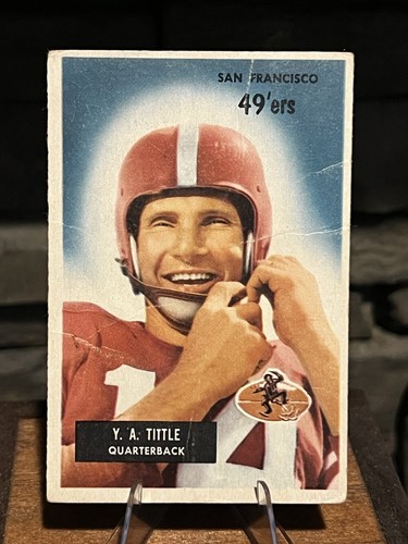 Y.A. Tittle #72 1955 Bowman card