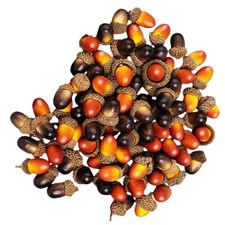 160 Pcs Lifelike Small Acorn Ornaments for Crafts and Fall Decor