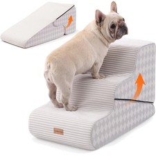 Hundetreppe für kleine Hunde, Haustiertreppe Hundetreppe 3 Stufen, Hunderampe...