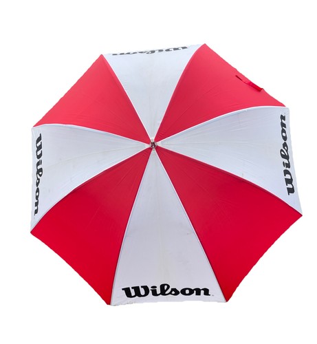Wilson Staff Golf 68 Inch Fiberglass Shaft Umbrella Red/White Non Conductive EUC