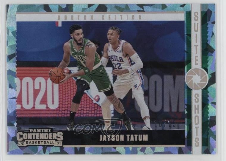 2020-21 Panini Contenders Suite Shots Cracked Ice 10/25 Jayson Tatum #11 hs9