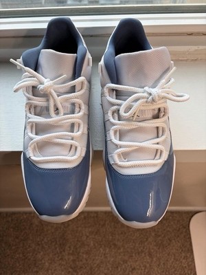 Jordan Air Jordan 11 Low Men s Blue/White Colorblock Low Top Basketball Sneaker