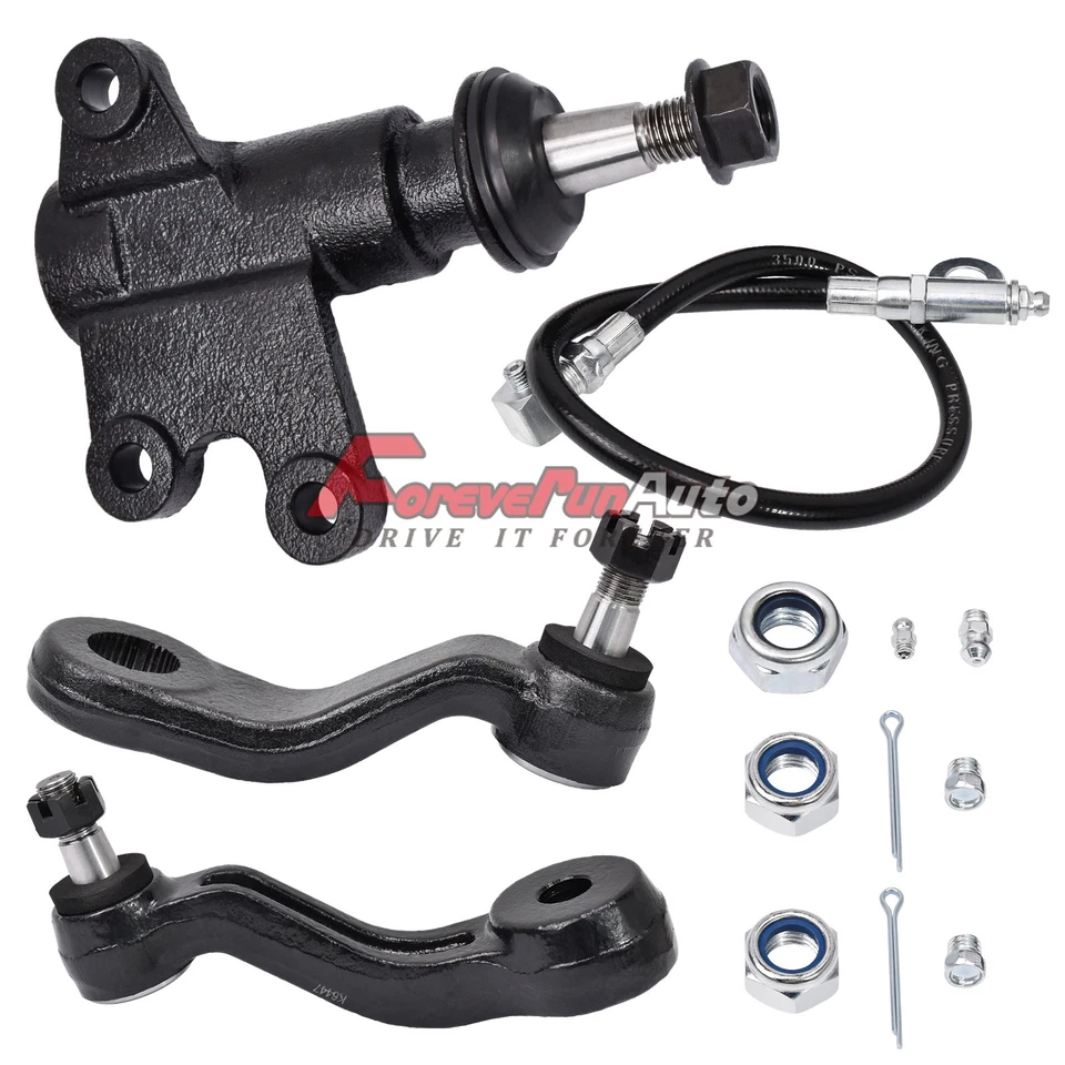 Pitman & Idler Arm Bracket Assembly for Chevrolet GMC C1500 C2500 C3500 1993-00 - Image 2 of 4