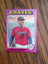 2024 Topps Heritage Chrome Ozzie Albies #345 493/575